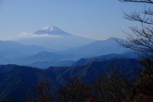 山頂から富士
